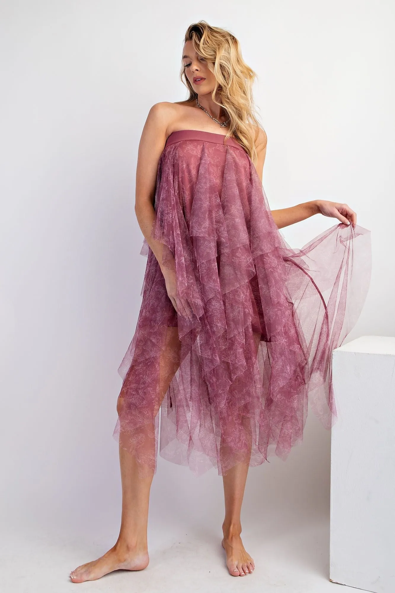 Mesh Layered Ballerina Skirt
