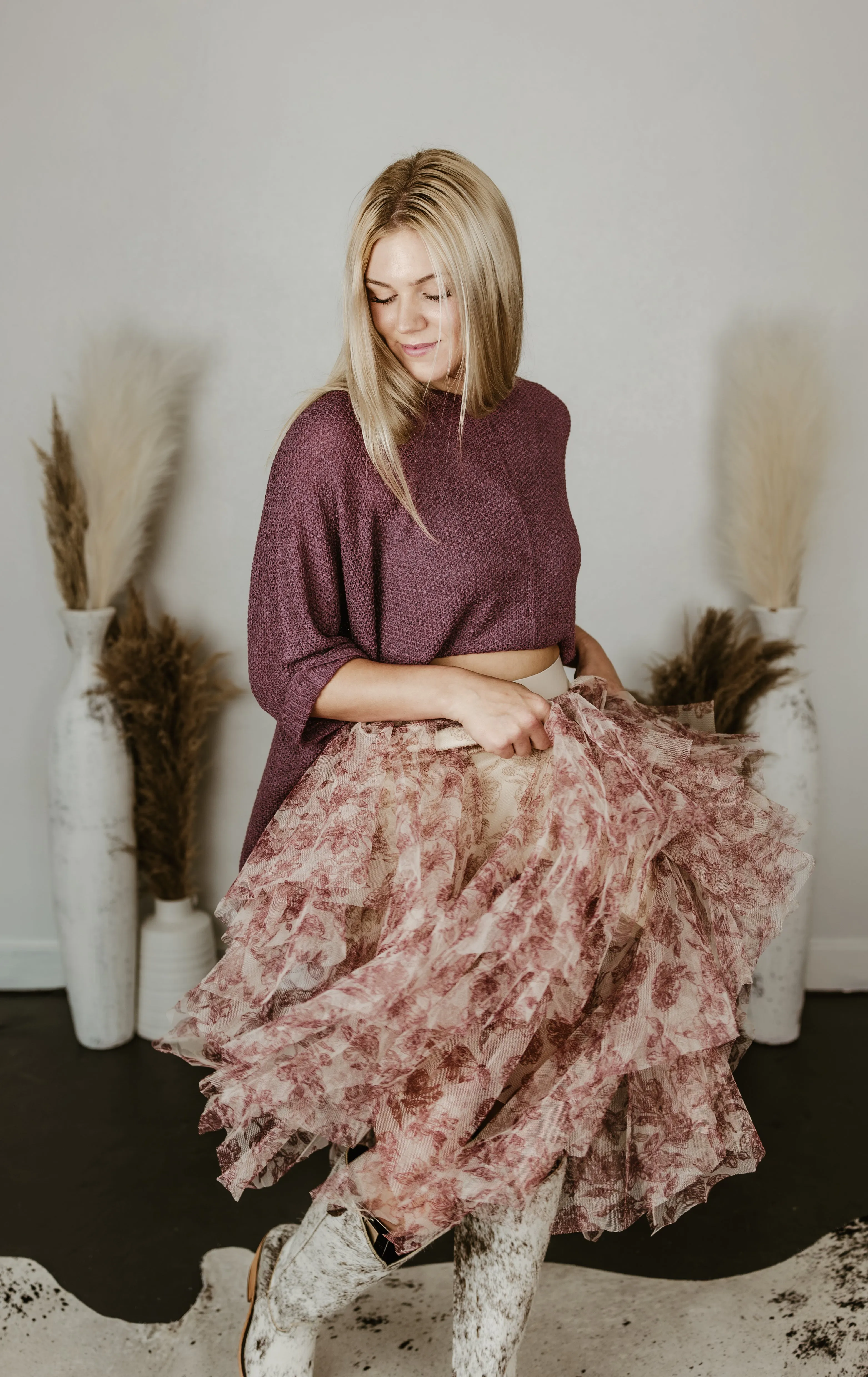 Mesh Layered Ballerina Skirt