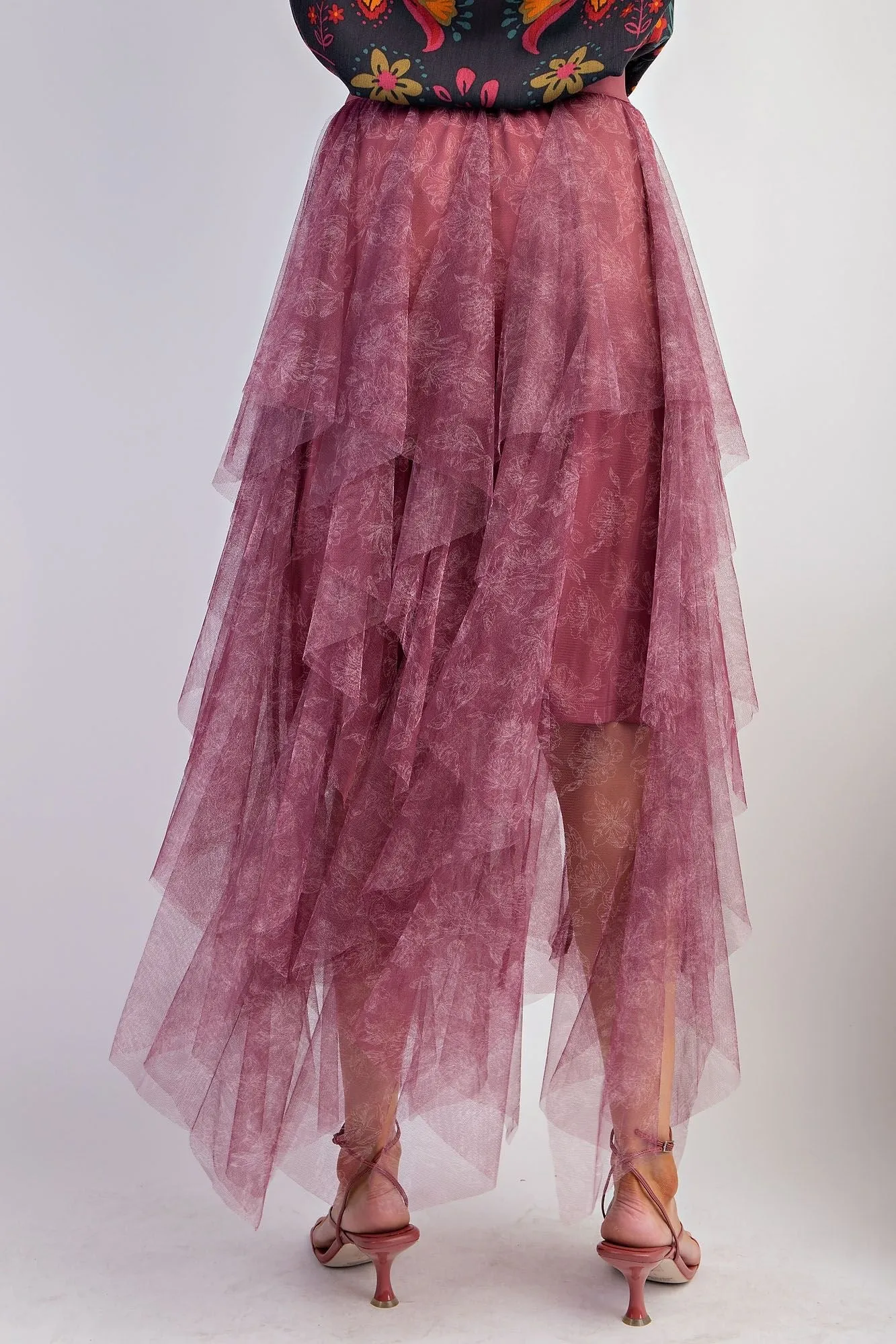 Mesh Layered Ballerina Skirt