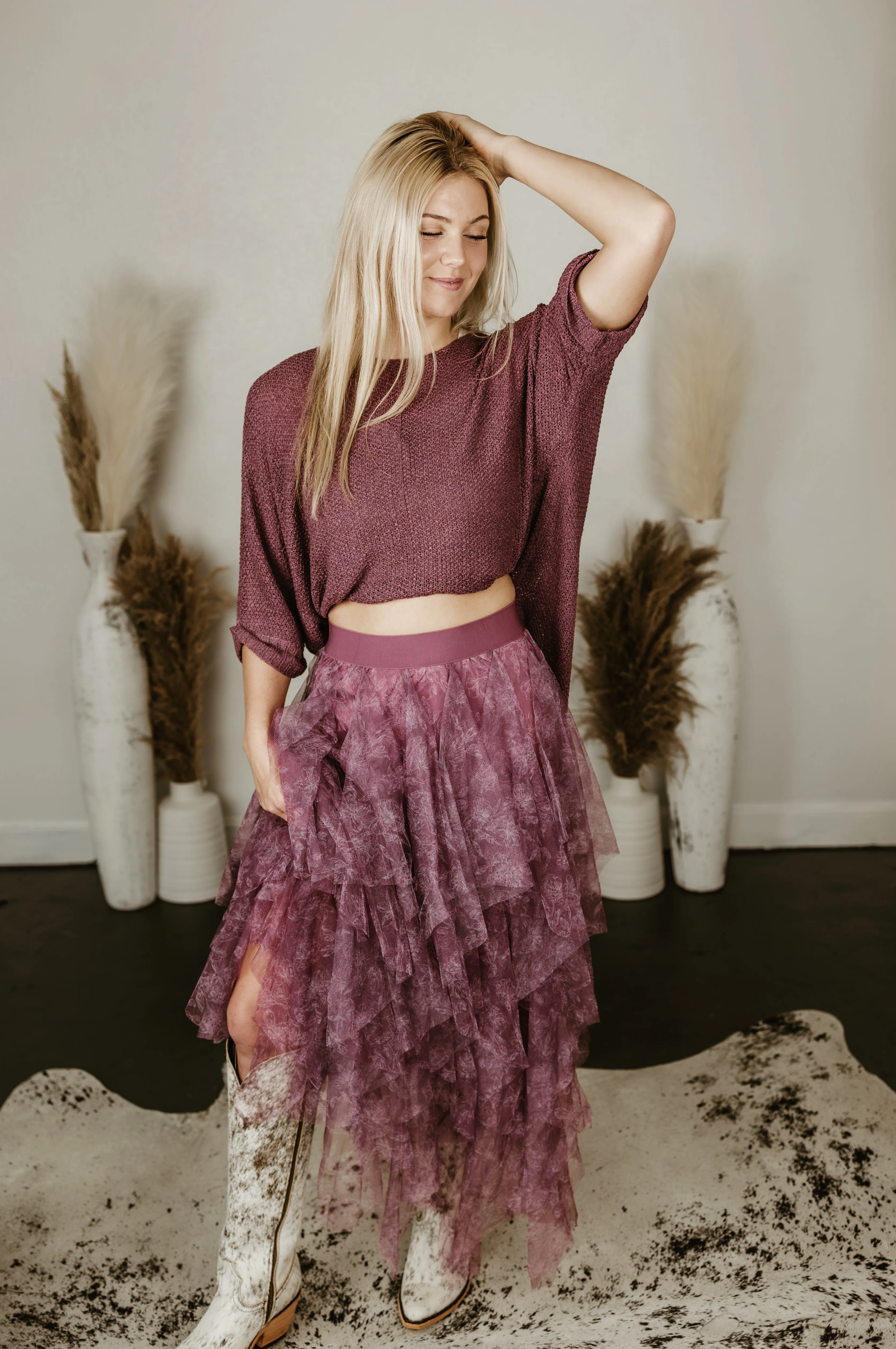 Mesh Layered Ballerina Skirt