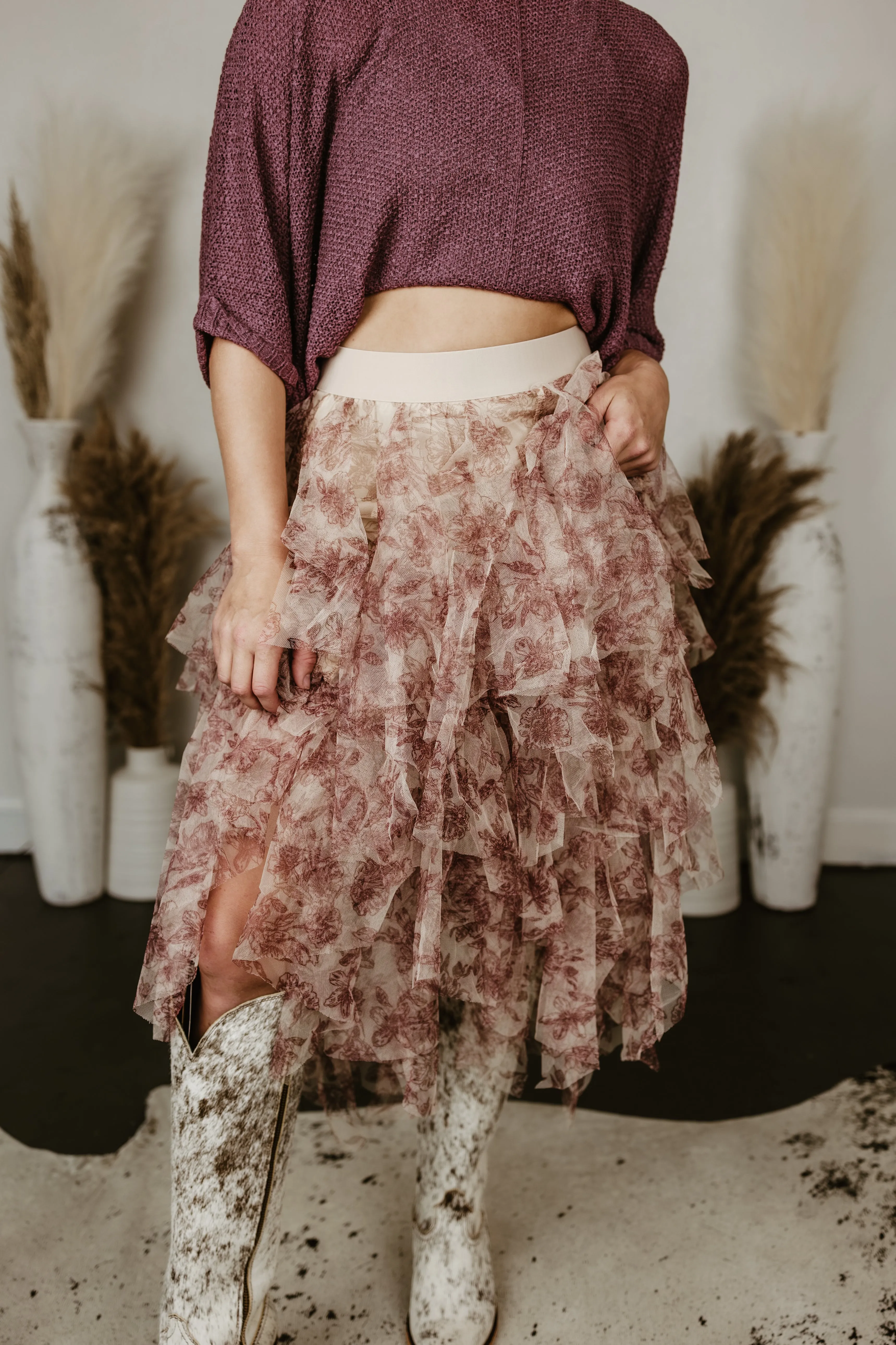 Mesh Layered Ballerina Skirt