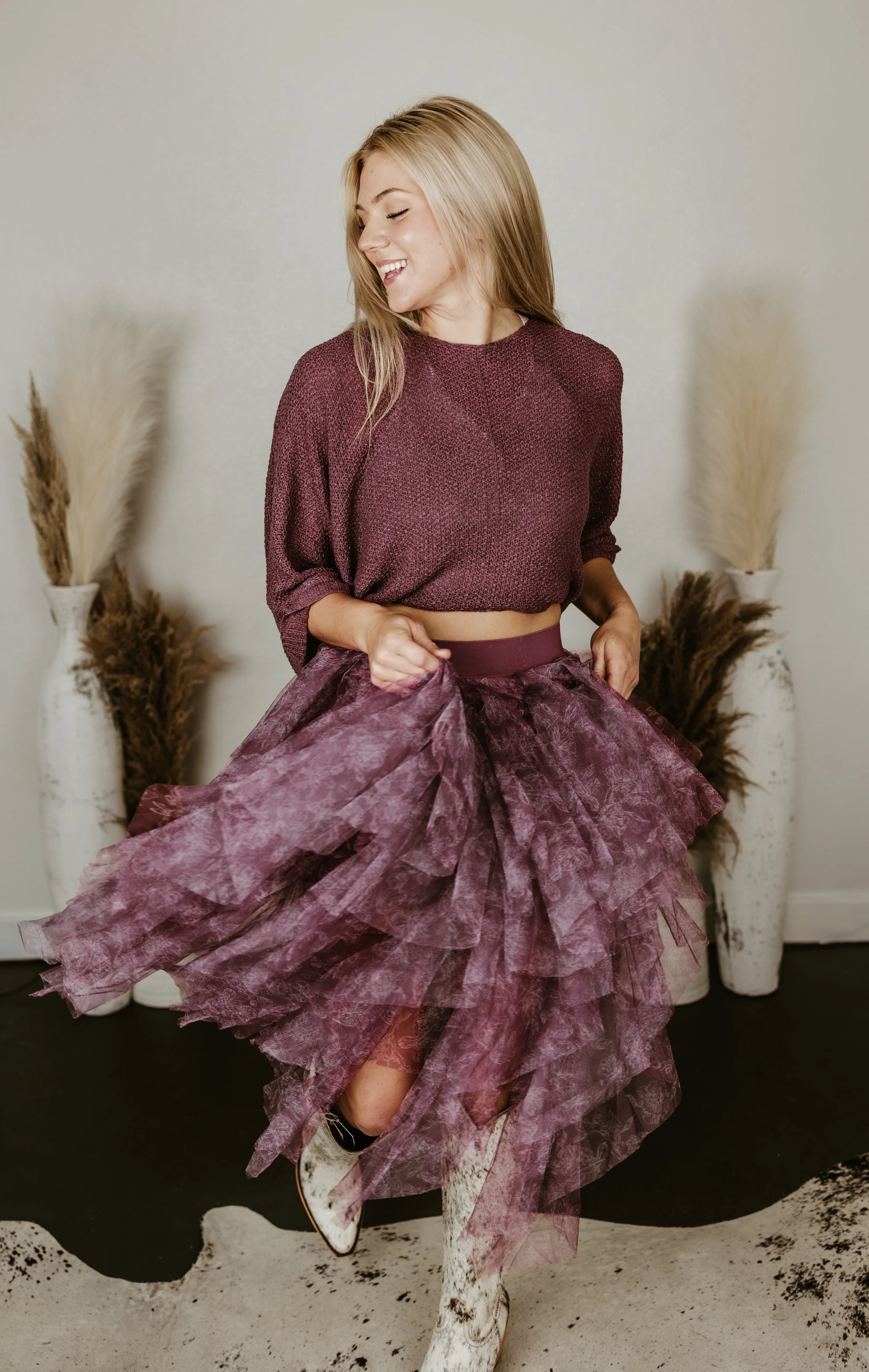 Mesh Layered Ballerina Skirt