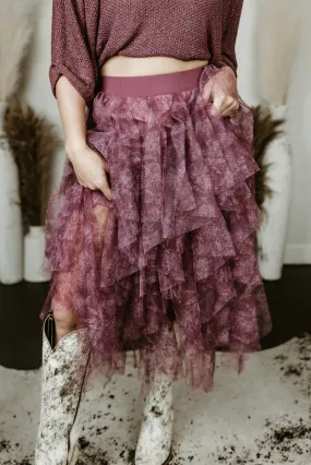 Mesh Layered Ballerina Skirt
