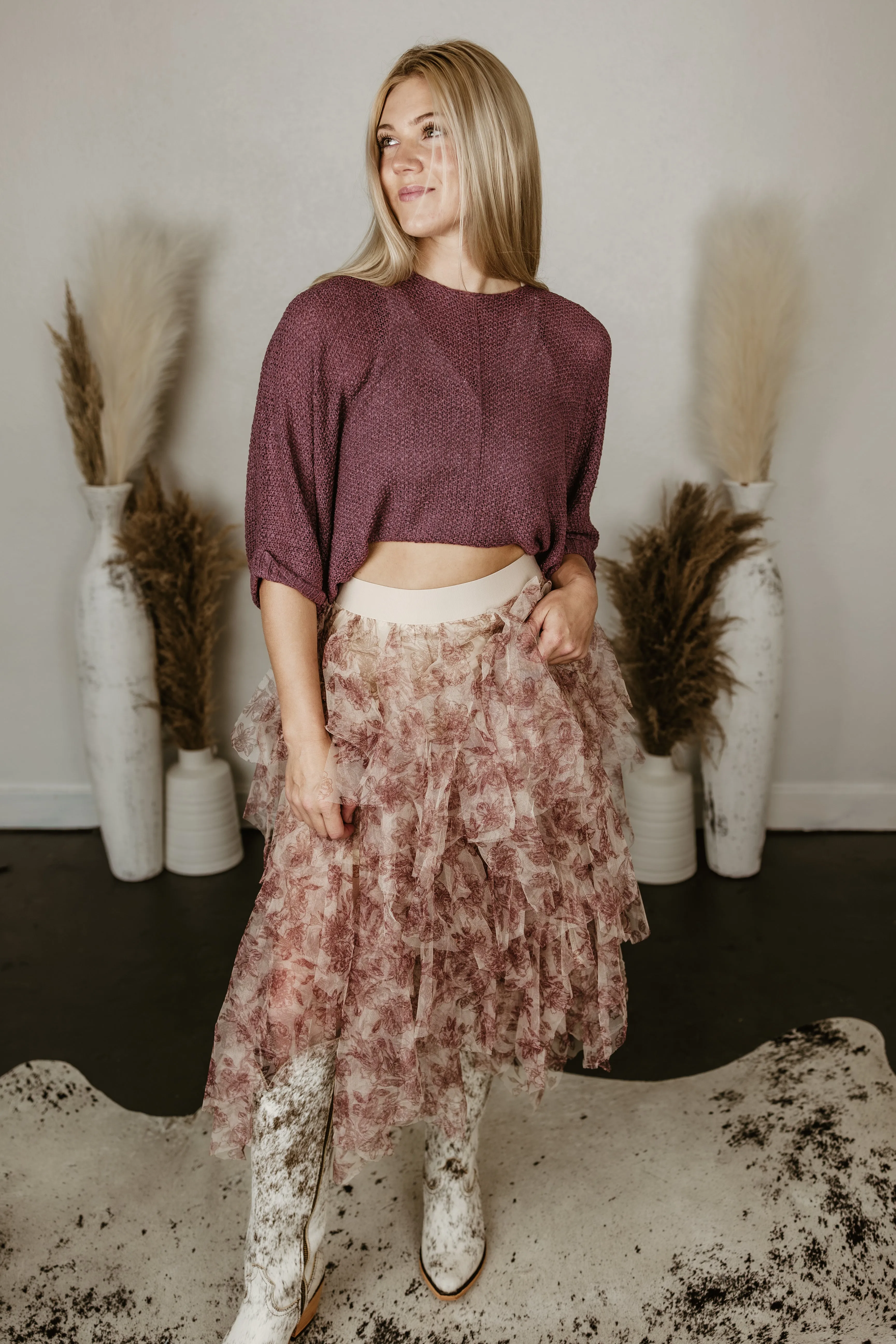 Mesh Layered Ballerina Skirt