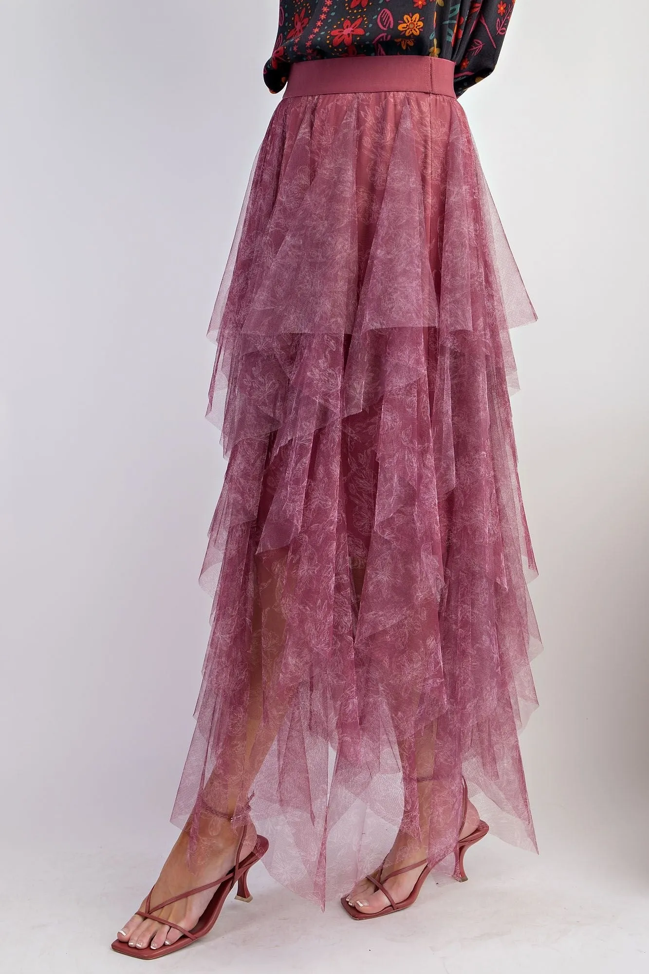 Mesh Layered Ballerina Skirt