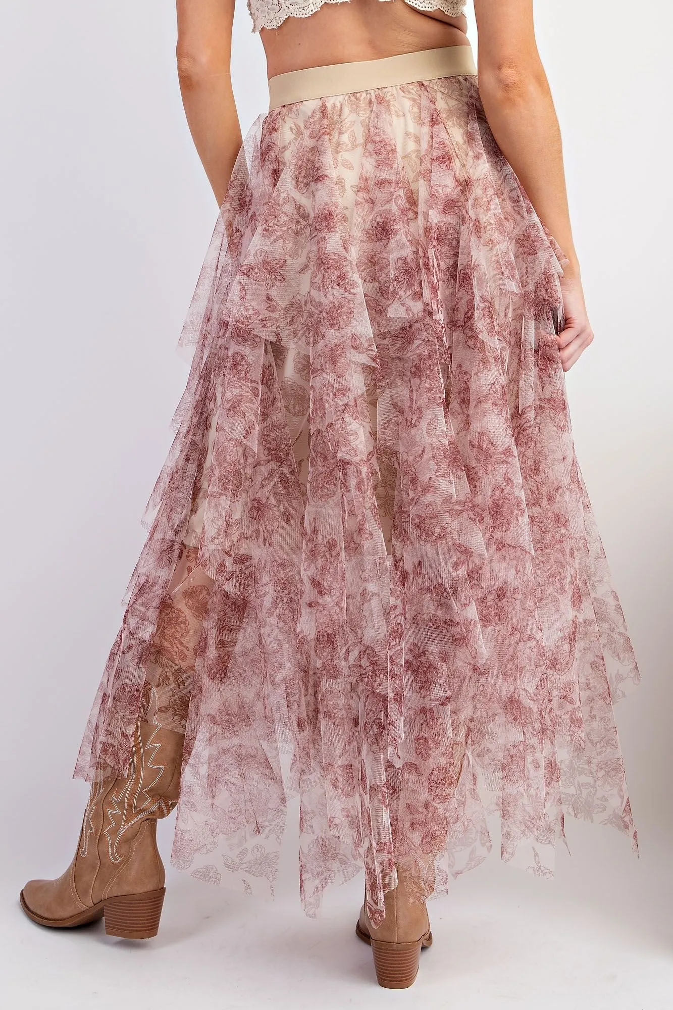 Mesh Layered Ballerina Skirt