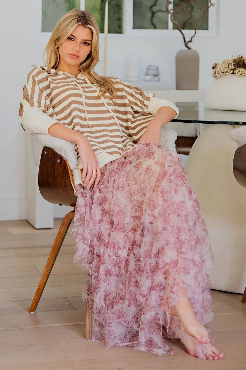 Mesh Layered Ballerina Skirt