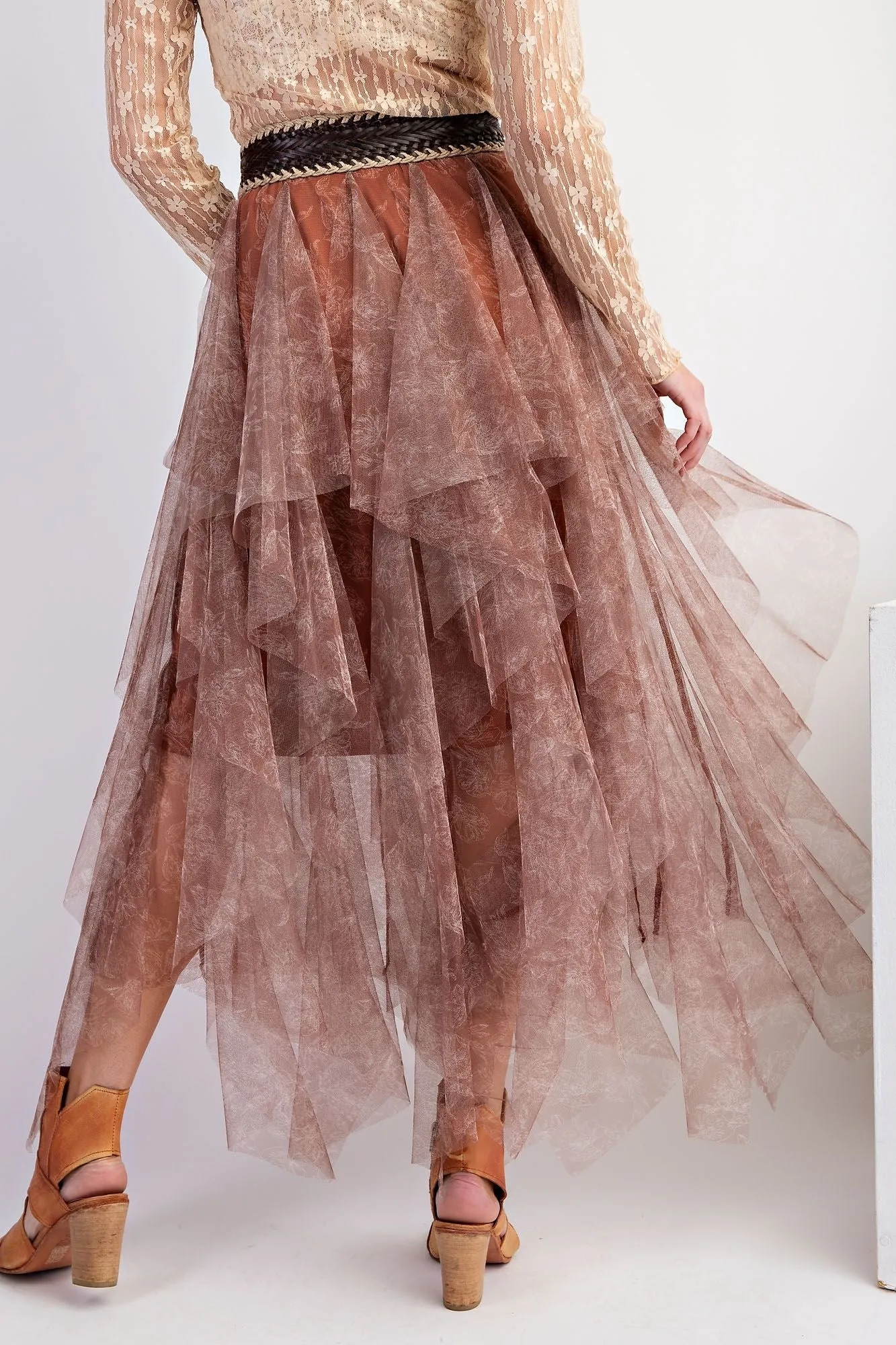 Mesh Layered Ballerina Skirt