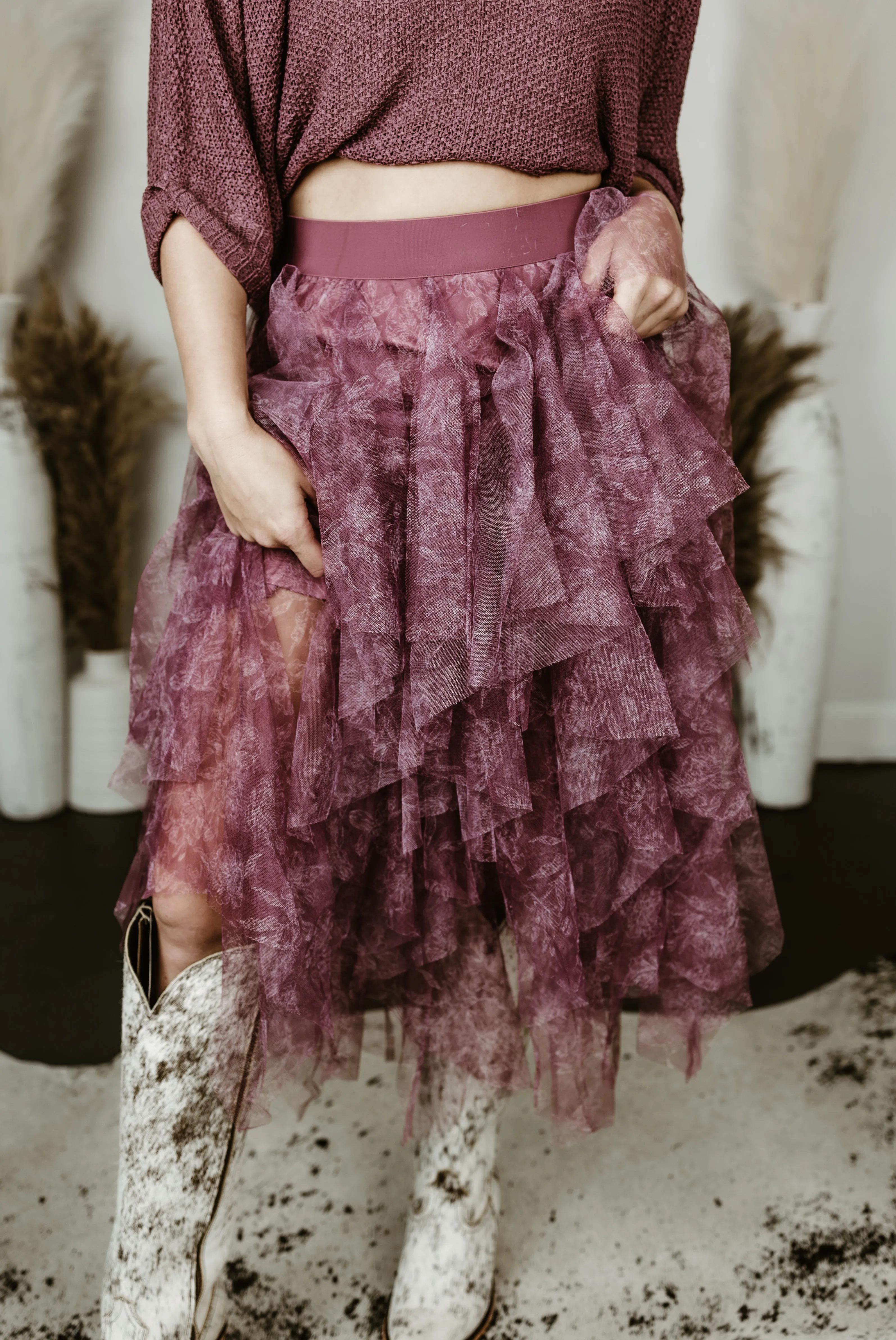 Mesh Layered Ballerina Skirt