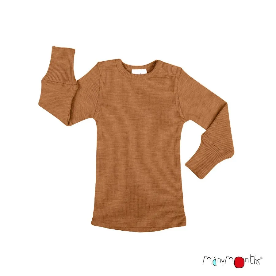 Natural Woollies Long Sleeve Shirt by ManyMonths