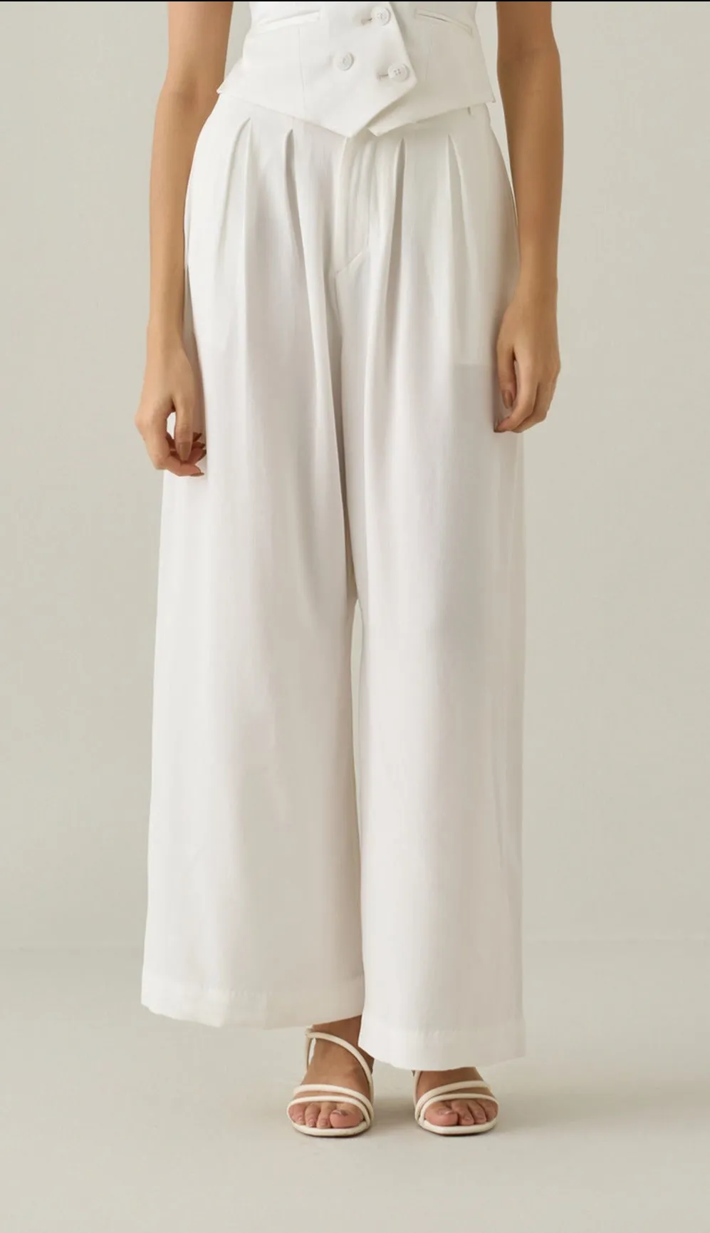 Open Back Waist Coat & Bollywood Trousers Co-ord Set