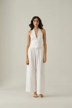 Open Back Waist Coat & Bollywood Trousers Co-ord Set