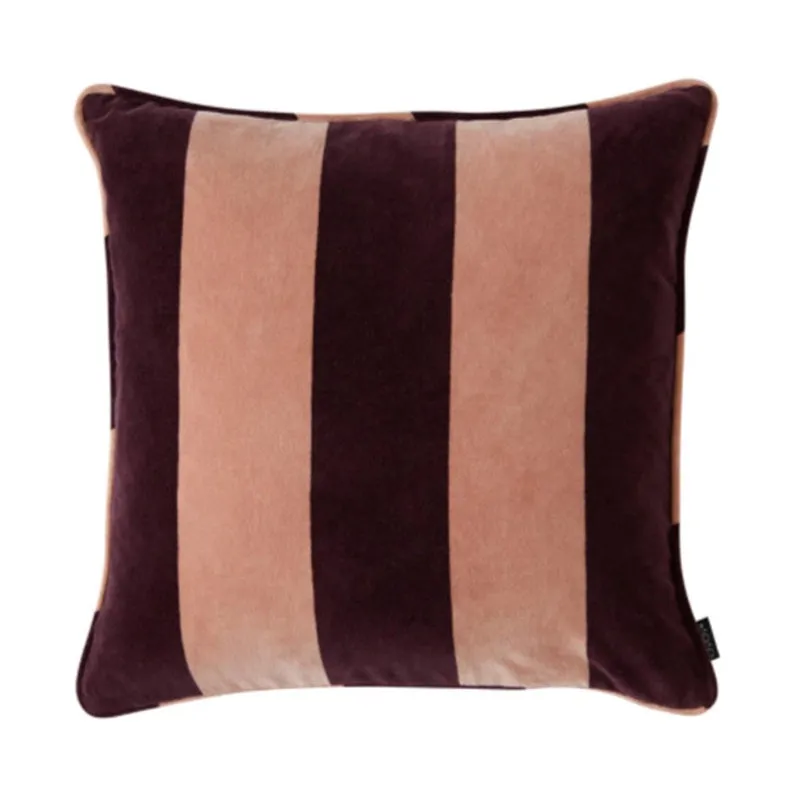 OYOY Cushion Velvet Confect Aubergine/Rose