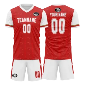 Personalized Football Team Uniform, Custom Breathable Soccer Jerseys and Shorts