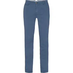 Pio Cotton Stretch Chino - MBL Mid Blue
