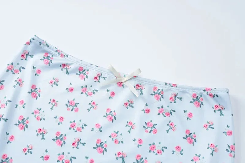 Printed Camisole Top Long Skirt Two-piece Set