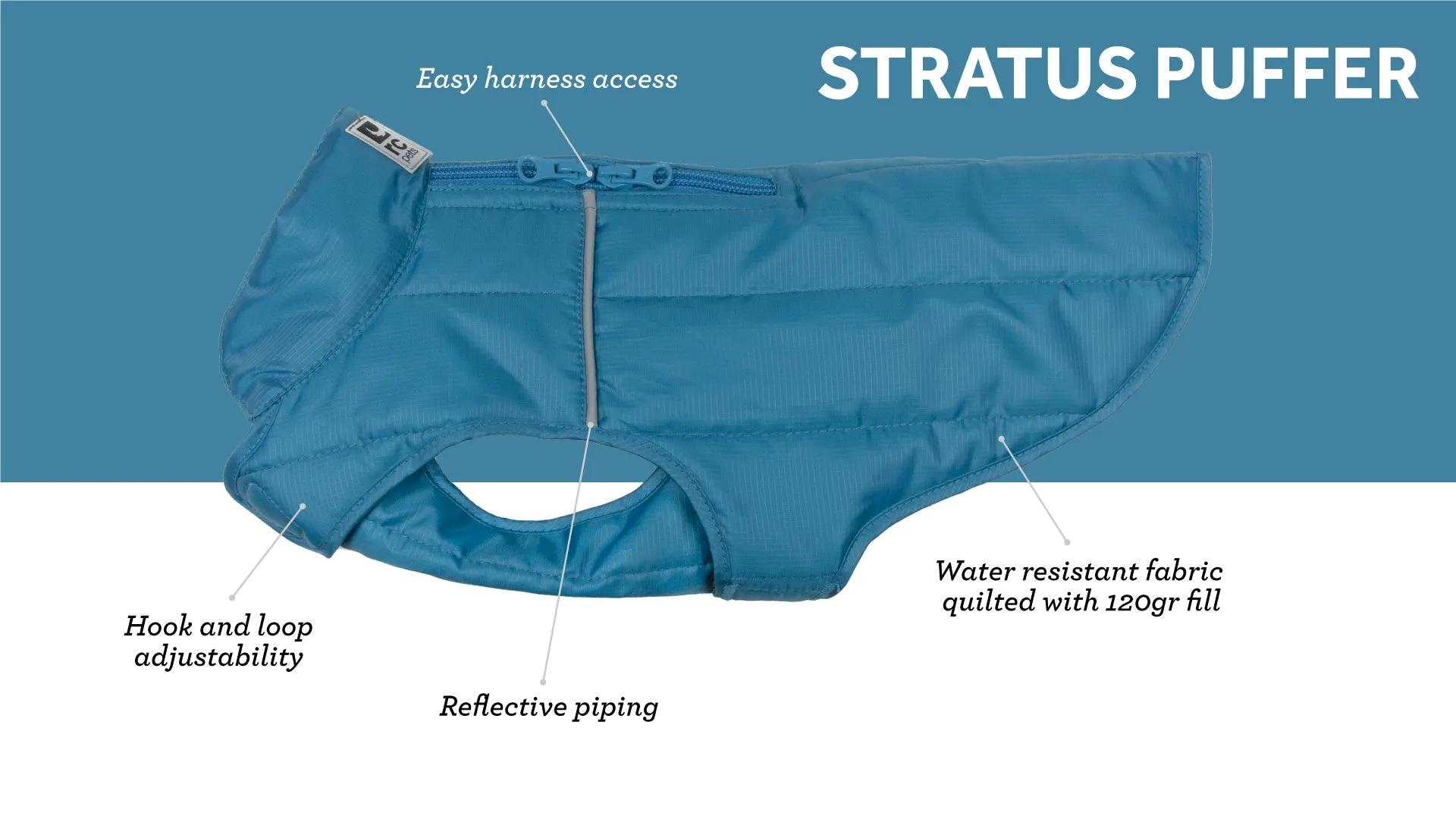 RC Pets Stratus Puffer (Cyan) SALE 50% OFF