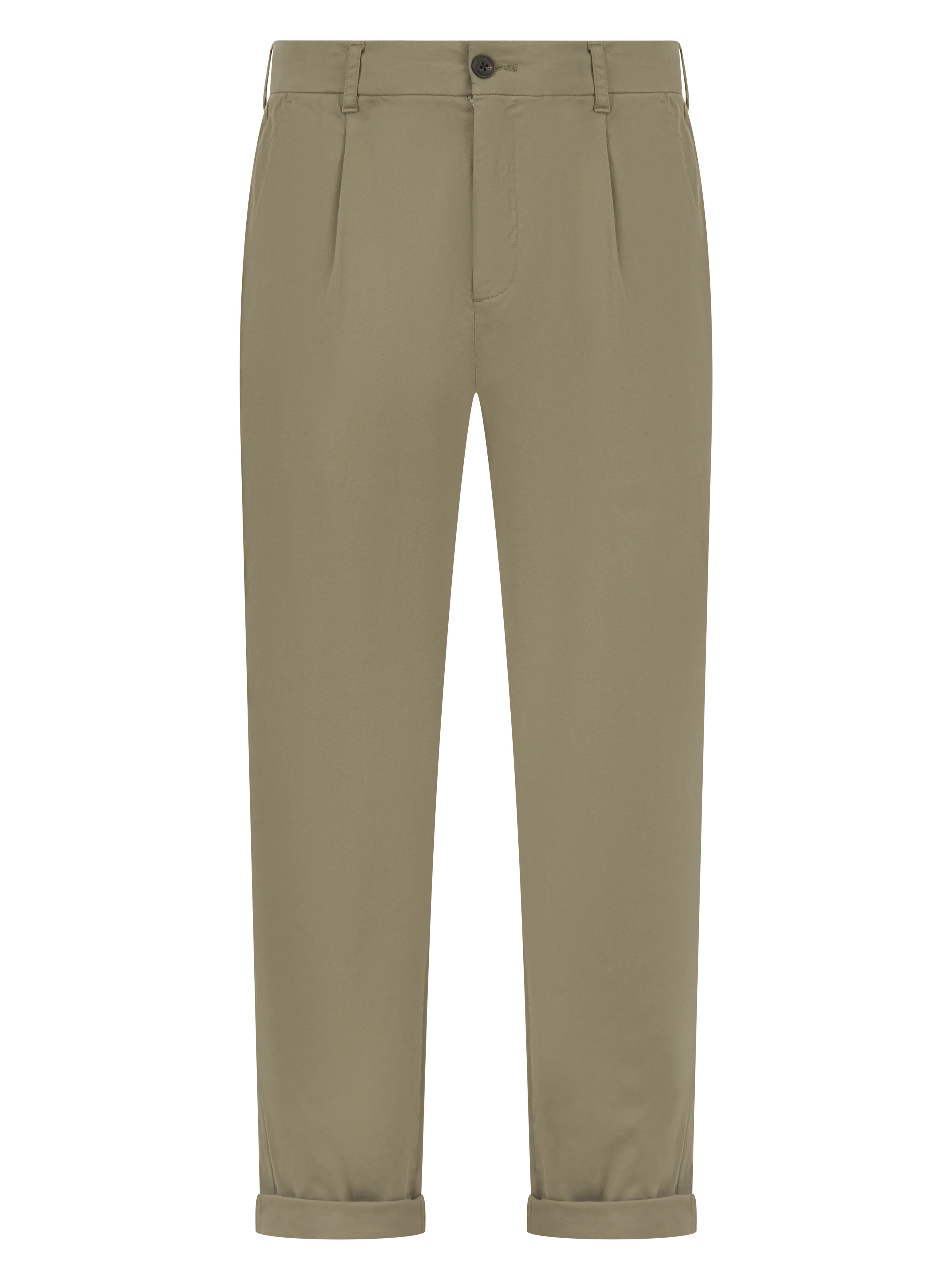 Relaxed pleat front chino trouser