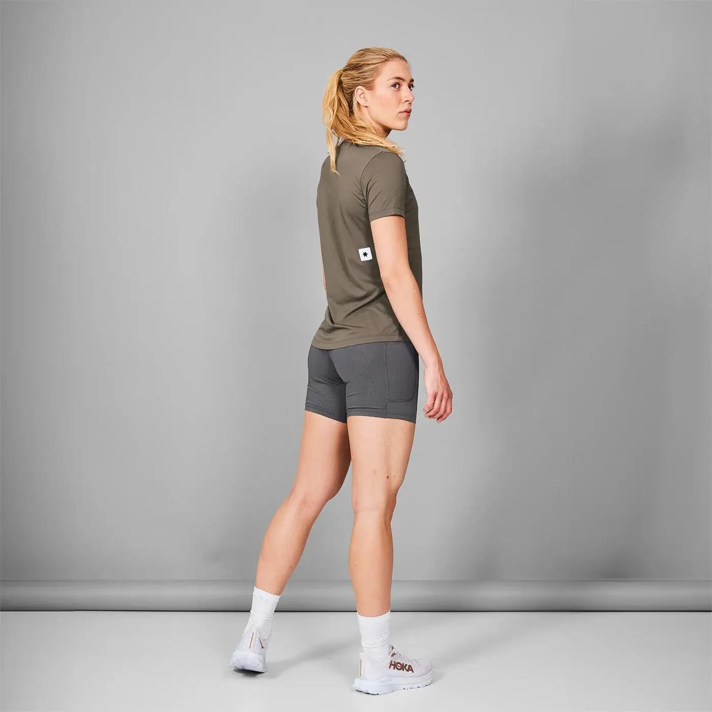 Saysky | Logo Combat T-Shirt | Brown Melange | Dames