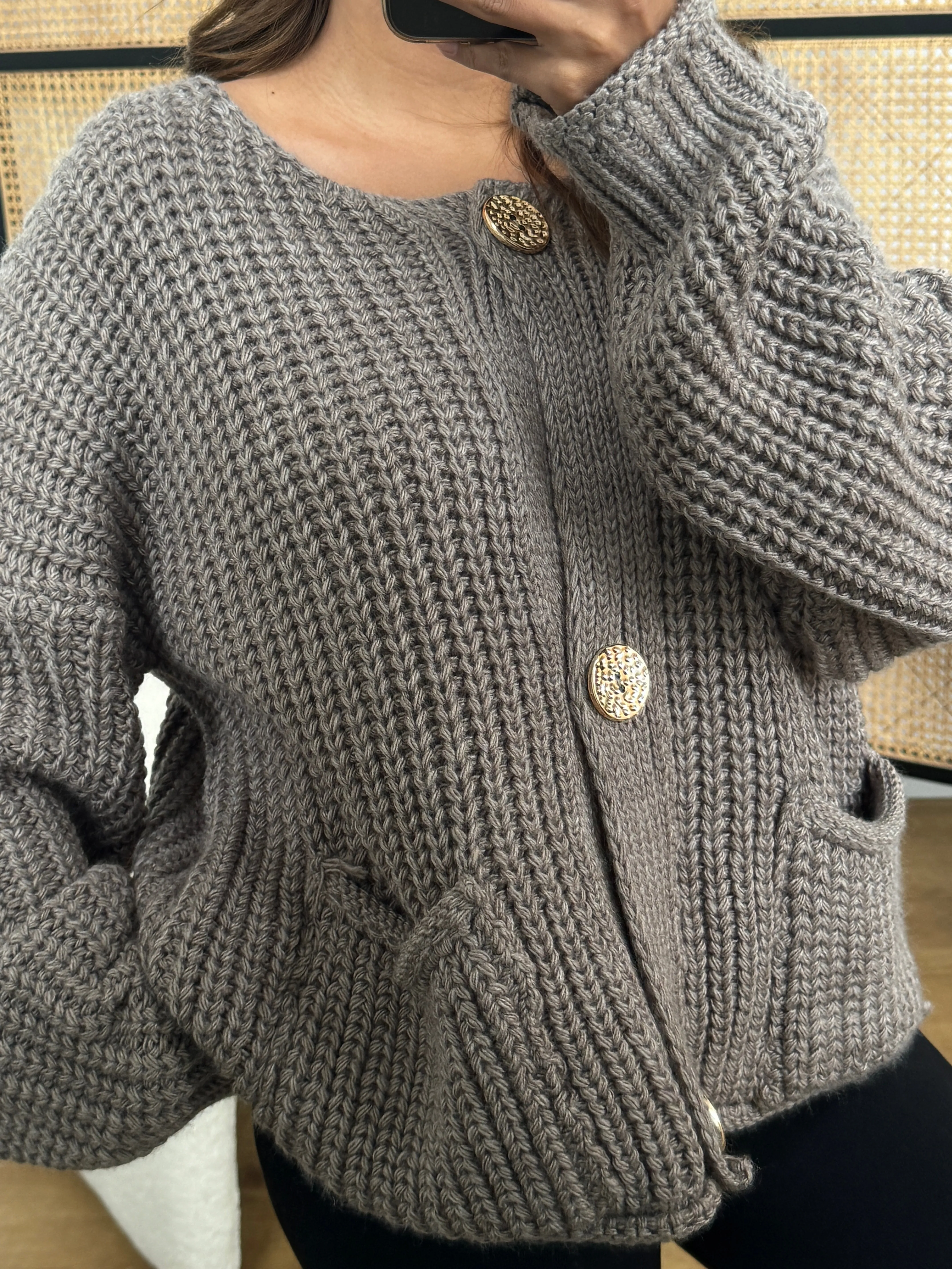 Sefa cardigan in mocha