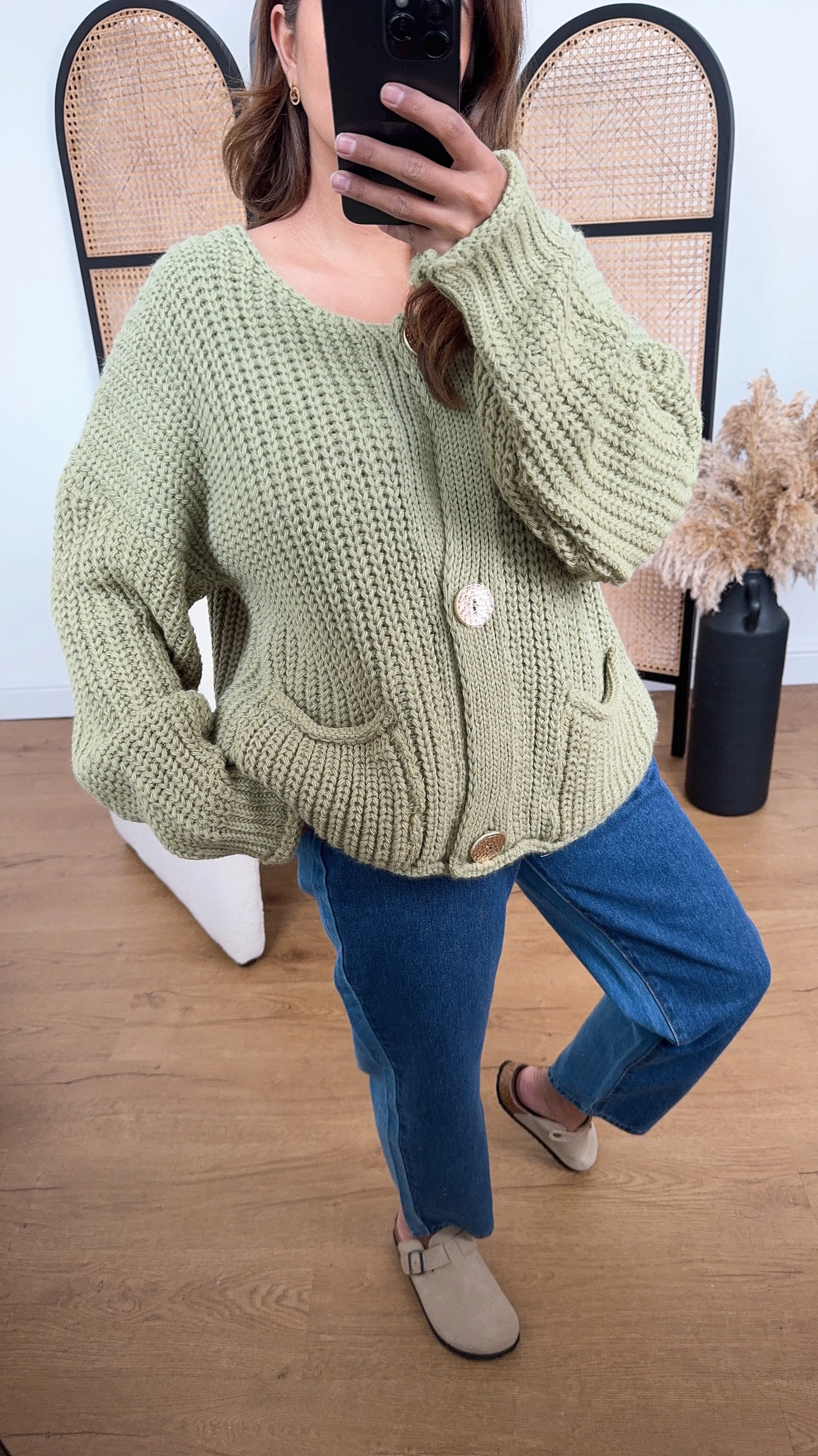 Sefa cardigan in sage