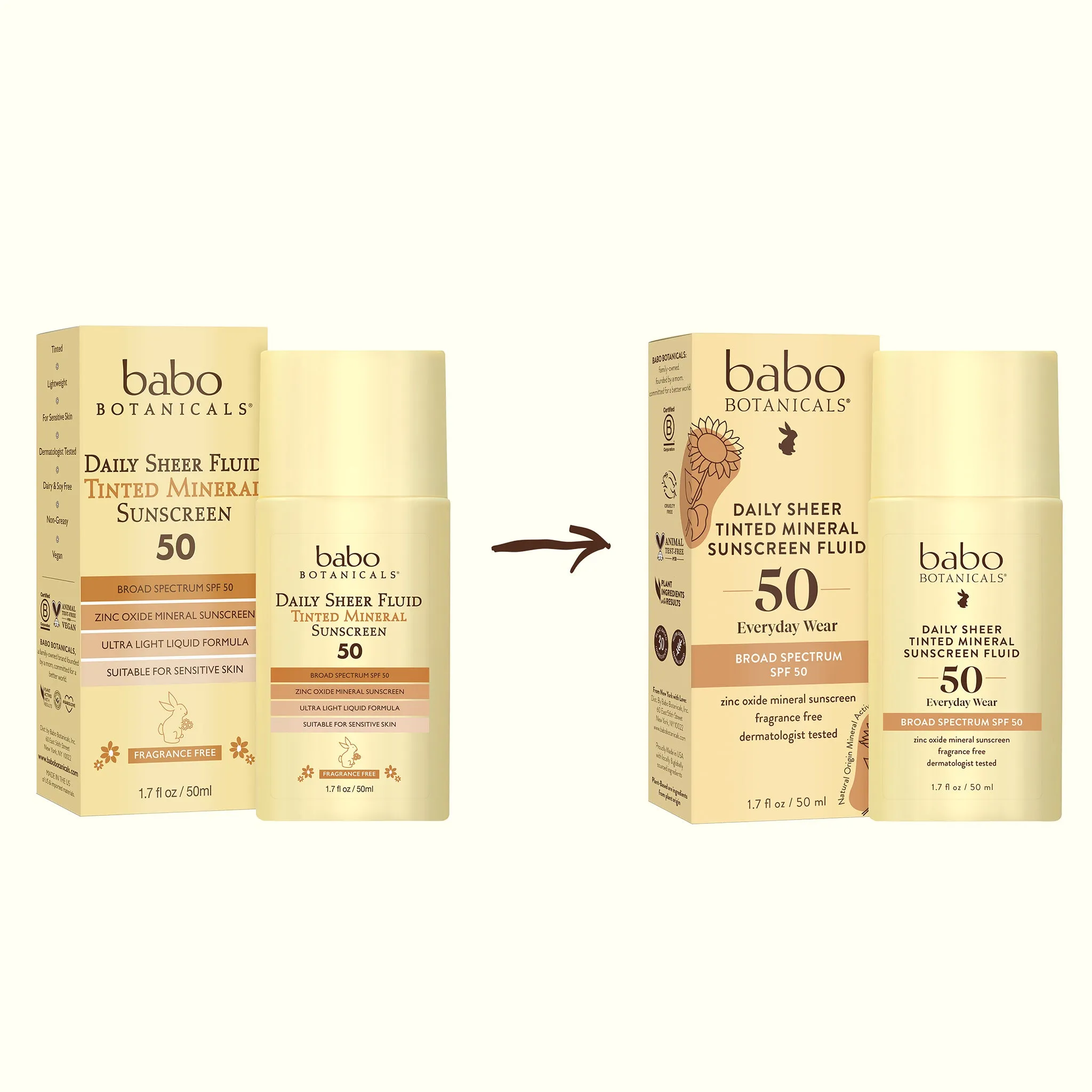 SPF50 Daily Sheer Fluid Tinted Mineral Sunscreen