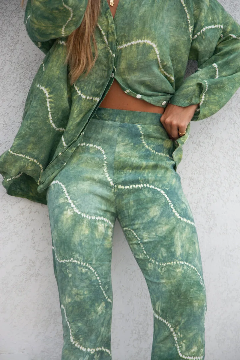 SUNDOWNER PANT- FOREST GREEN