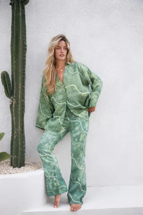 SUNDOWNER PANT- FOREST GREEN