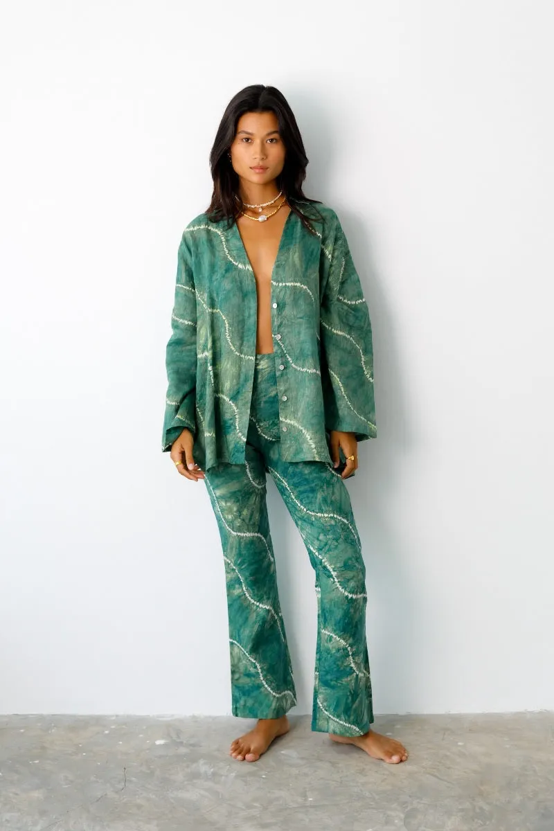 SUNDOWNER PANT- FOREST GREEN