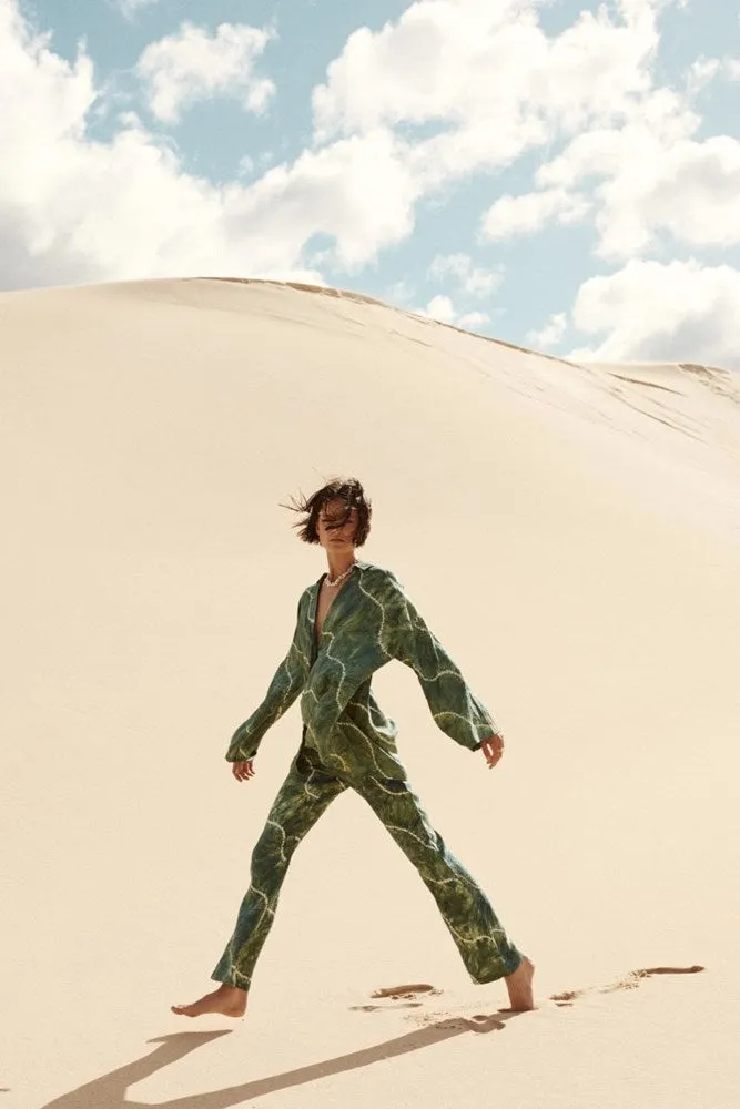 SUNDOWNER PANT- FOREST GREEN