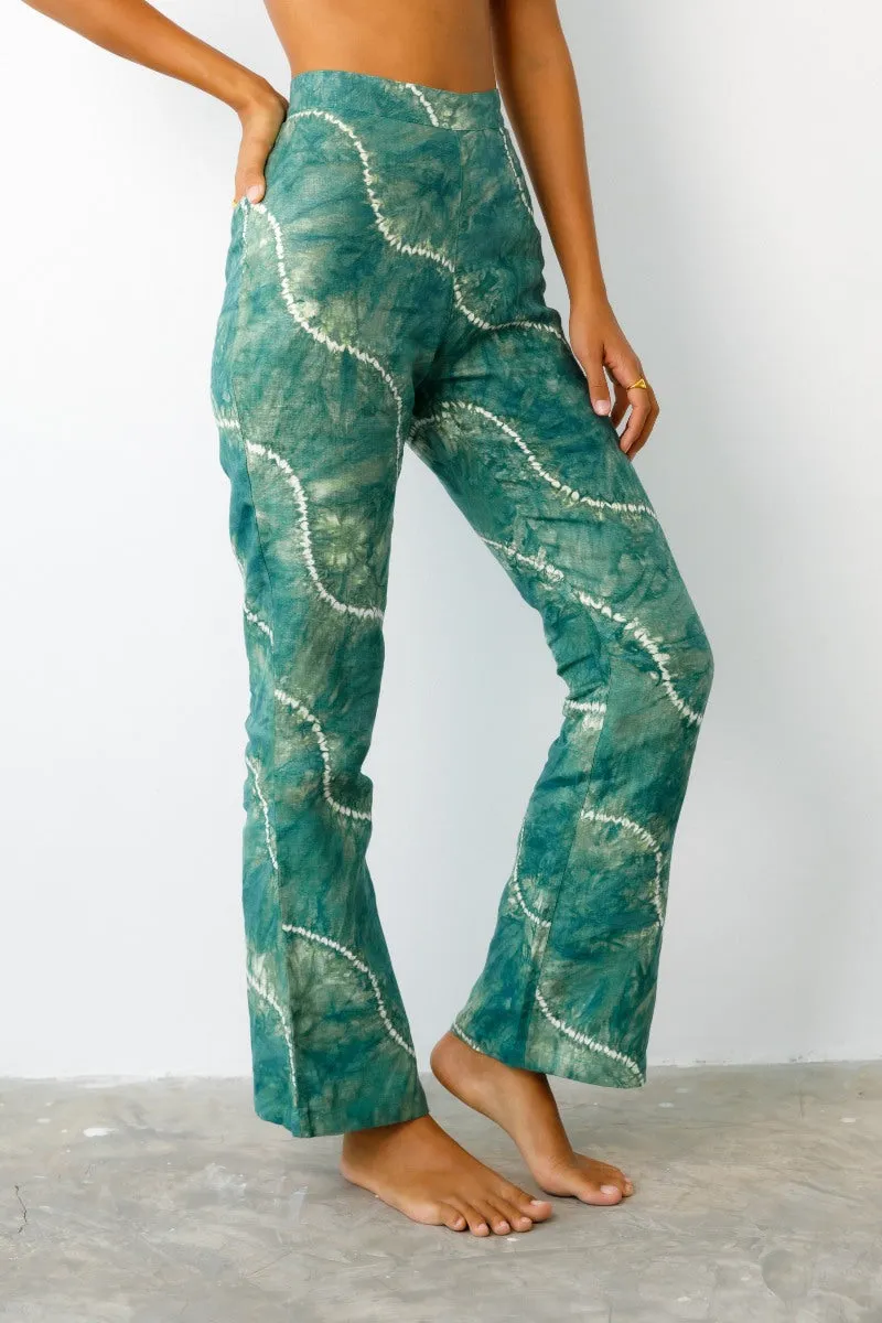 SUNDOWNER PANT- FOREST GREEN