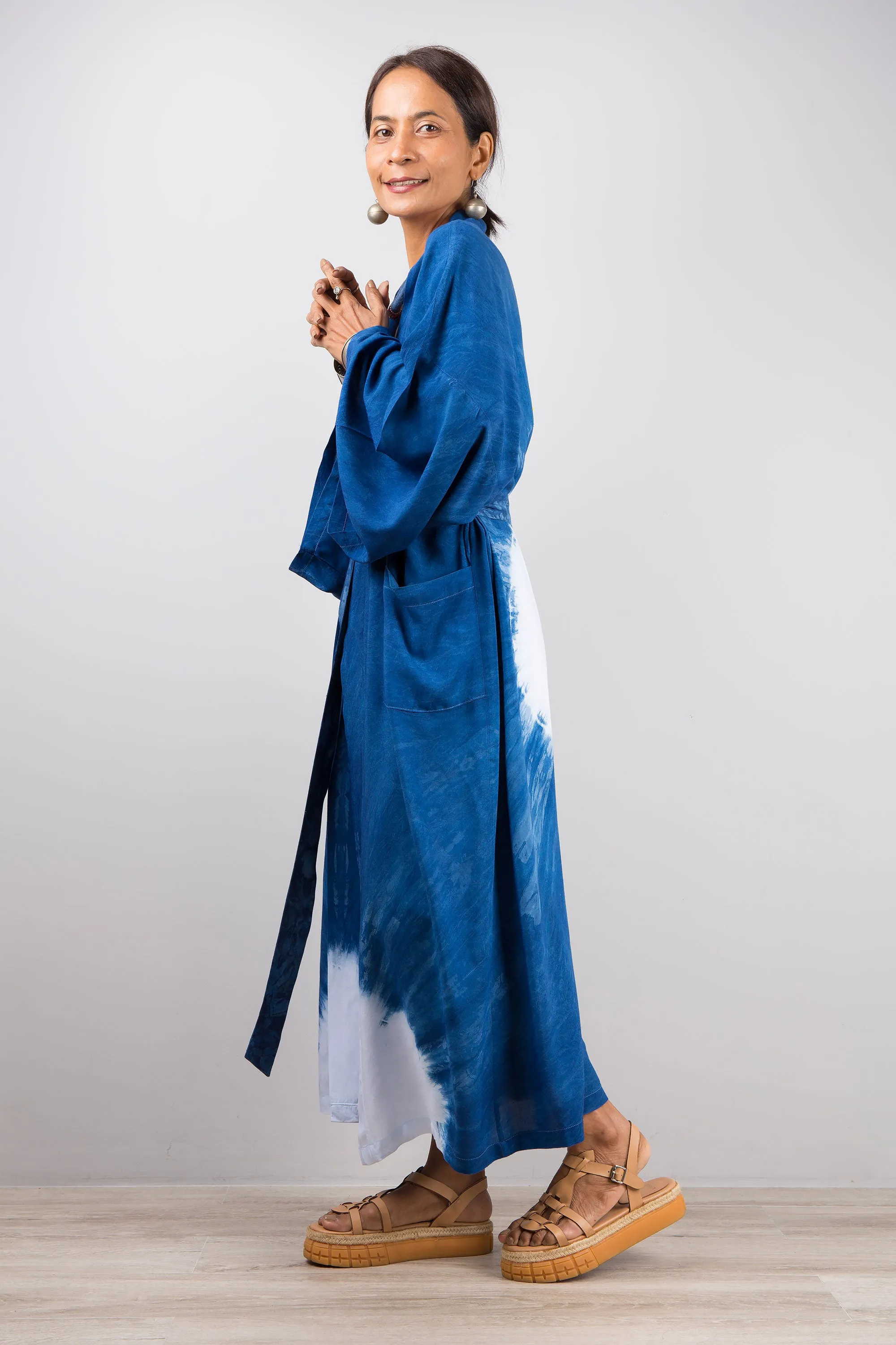 Tie dye kimono cardigan