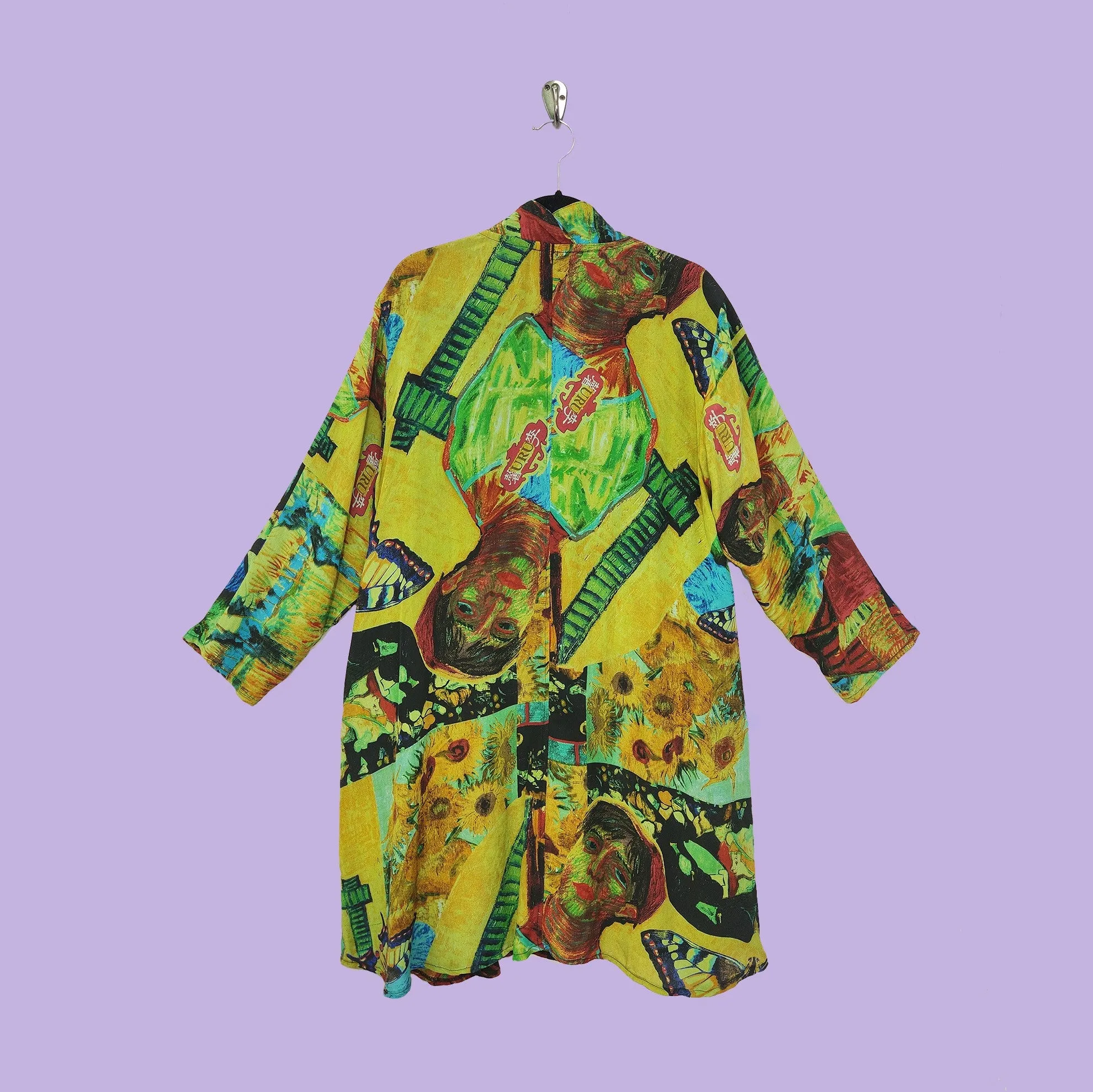 Travel Jacket in URU Cyan Printed Silk