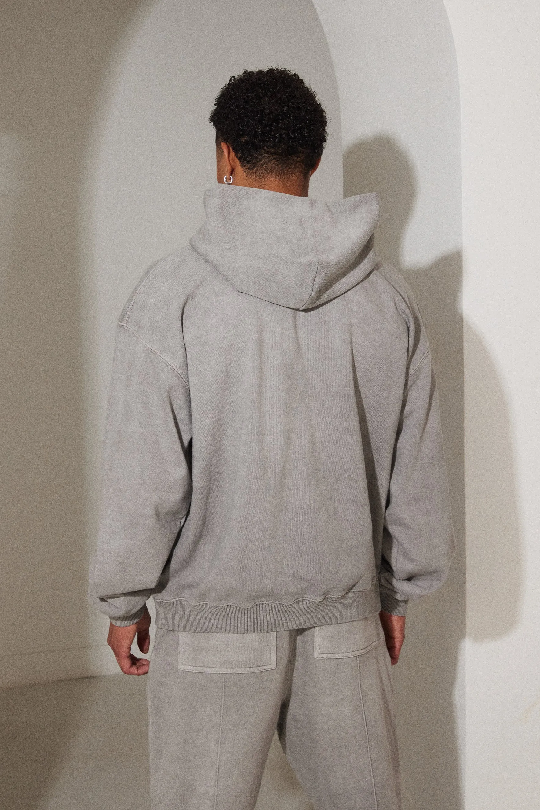 Unisex Zip Jacket - Grey Wash