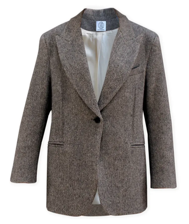 Yaddi Jacket in lambswool Herringbone
