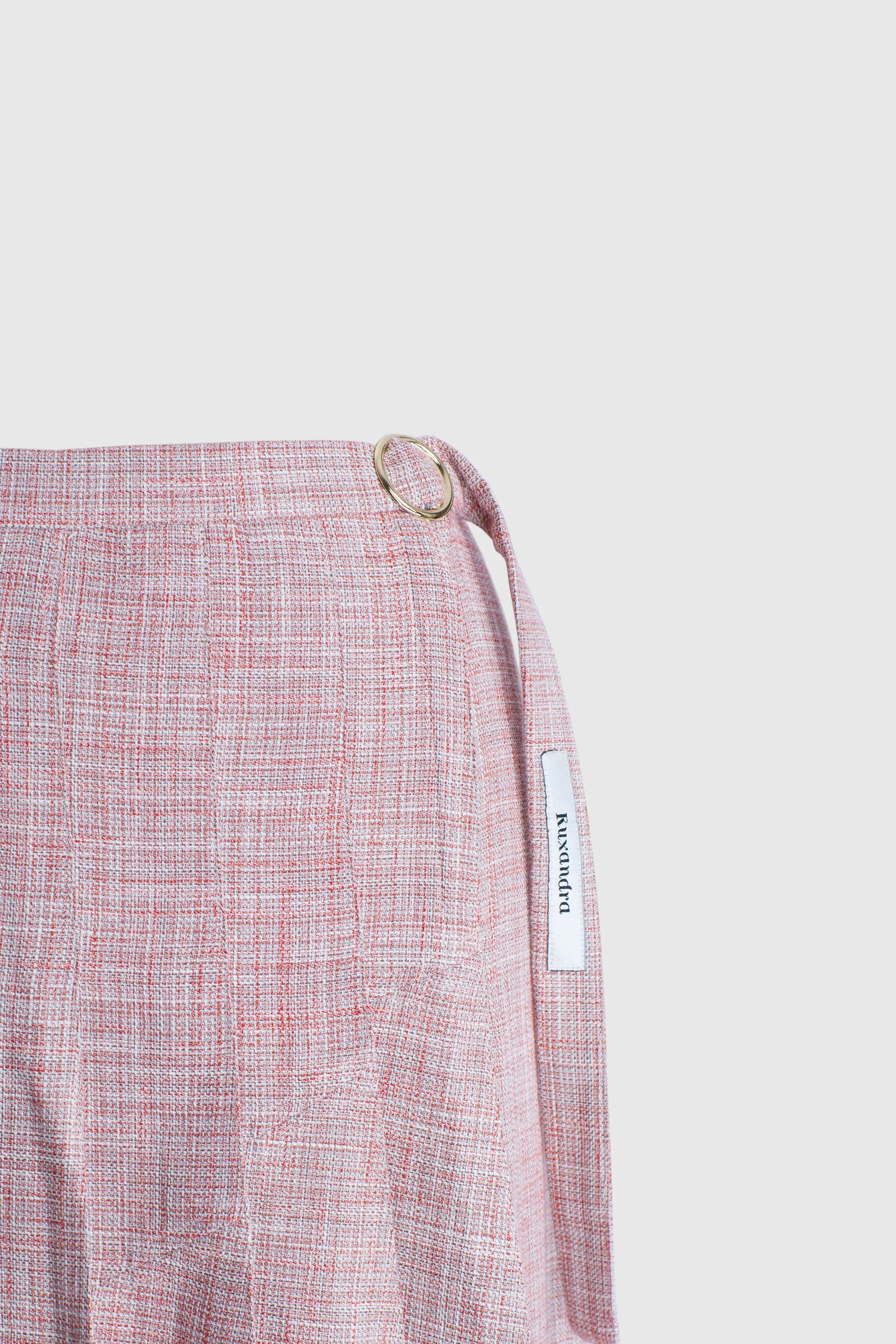 Z Pleated Skirt - Pink and  Black